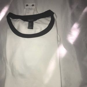 Forever 21 short sleeve Small White Onesie.